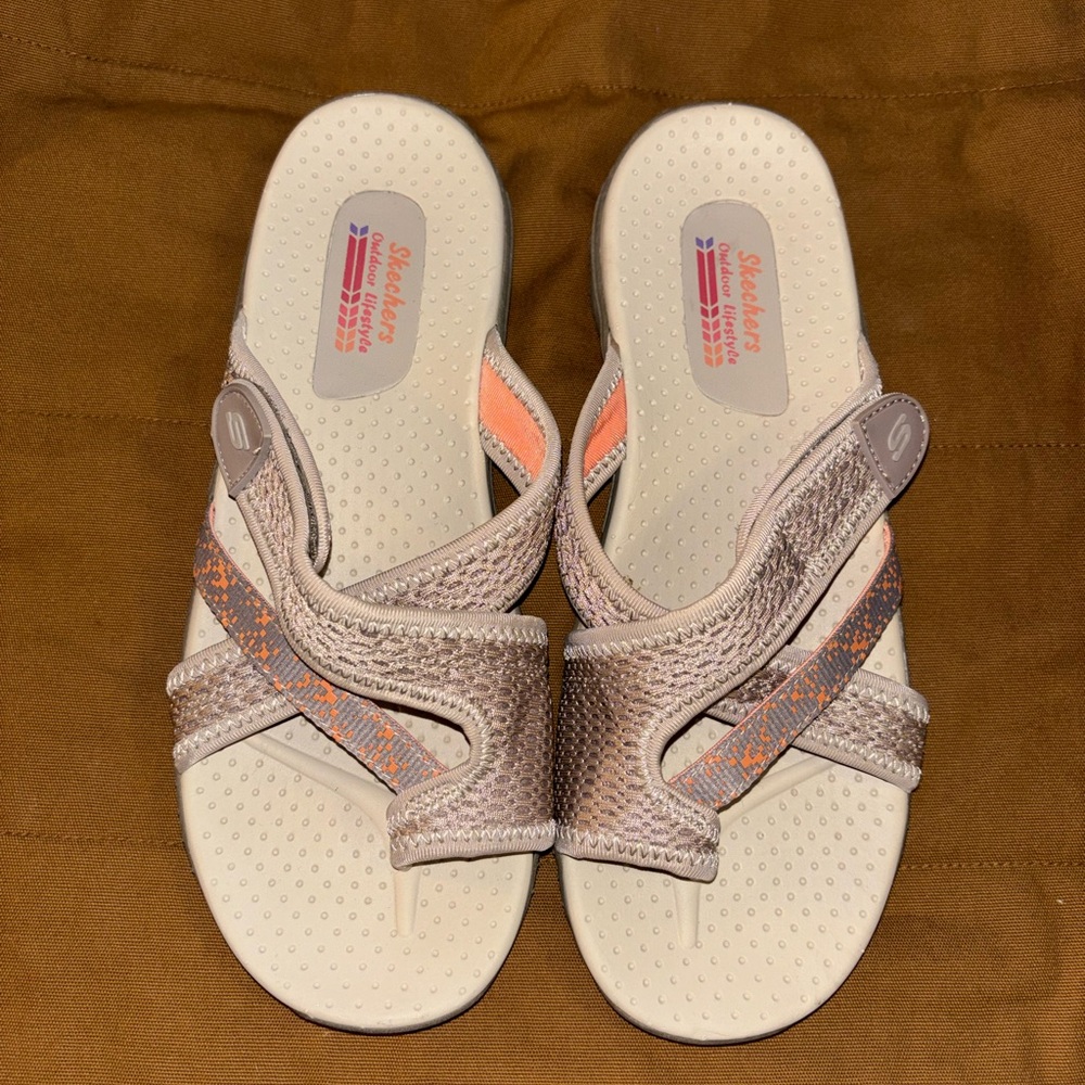 Skechers Women's Sandals - Pink and Orange